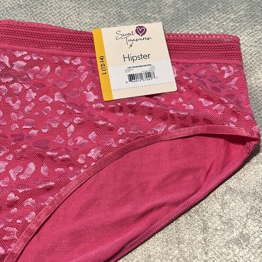 Secret Treasures Jacquard Hipster Panties Pink